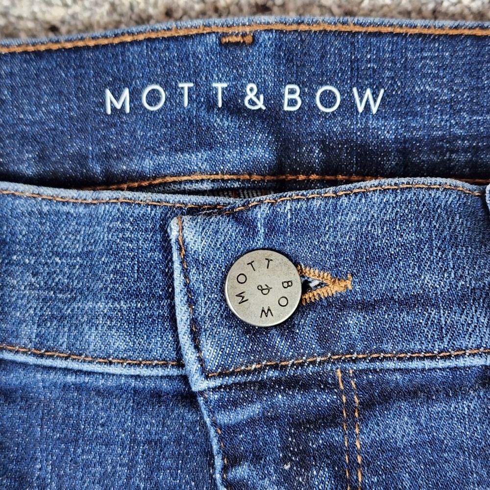 Mott & Bow Jeans Mens 31x30 Slim Fit Medium Wash Stretch Denim Excellent - Picture 4 of 14